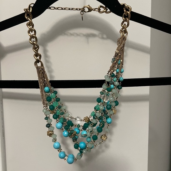 Stella and Dot Maldives Necklace - Blue/Teal/Green - Picture 4 of 5